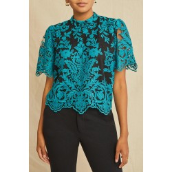 Quincy Upcycled Lace Top